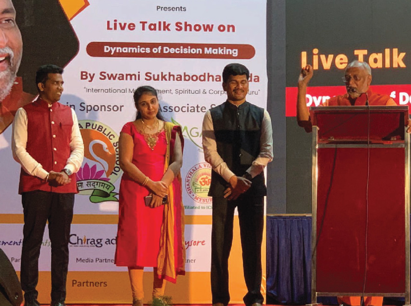 Inauguration of Live Talk Show by Swami Sukhabodhananda